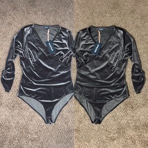 COPY - NWT MODCLOTH womens velvet bodysuit